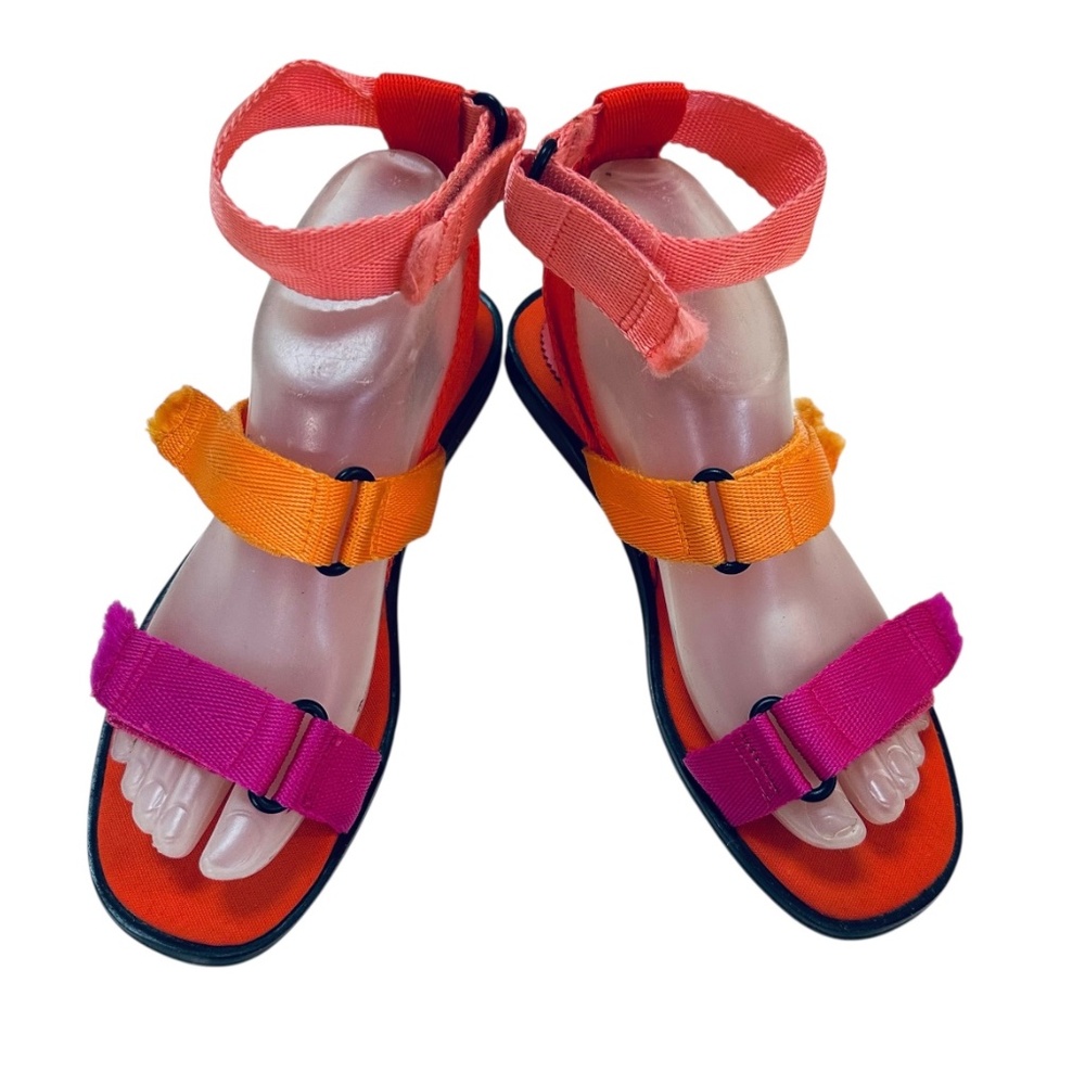 J. Crew Color-block Nylon sporty- strap sandals Size 7